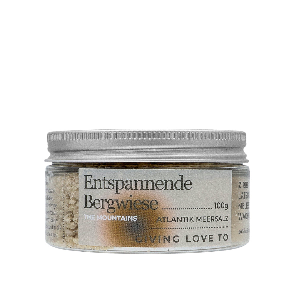 Badesalz "Entspannende Bergwiese" 100g